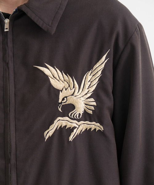 GOLD(ゴールド)の「【gold/ゴールド】別注 WHITE EAGLE VIETNAM JACKET AGED MODEL(ブルゾン・メンズ・ブラック・M/S/XL/L)」の6枚目の写真