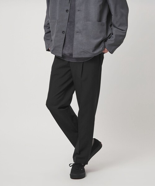 green label relaxing(グリーンレーベルリラクシング)の「【WEB限定】JUST fit ドライポリエステル 1プリーツ イージースラックス -吸水速乾-(その他パンツ・メンズ・ダークグレー/ネイビー/ダークブラウン/オリーブ/グレー系/ブラック・XXL/M/XS/L/S/XL)」の2枚目の写真