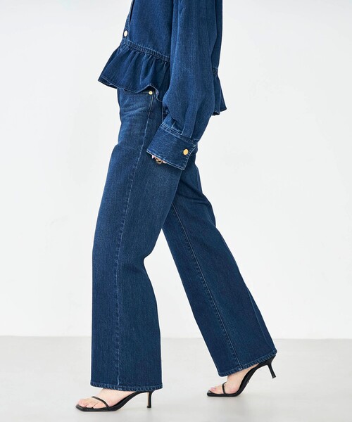 Rie Miller（リエミラー）の「【RM denim】センタープレスデニム（デニムパンツ・レディース・インディゴブルー/ブルー系その他7・M/S/XS/XXS/L）」の7枚目の写真