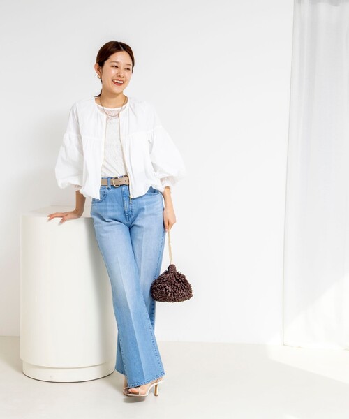 Rie Miller（リエミラー）の「【RM denim】センタープレスデニム（デニムパンツ・レディース・インディゴブルー/ブルー系その他7・M/S/XS/XXS/L）」の19枚目の写真