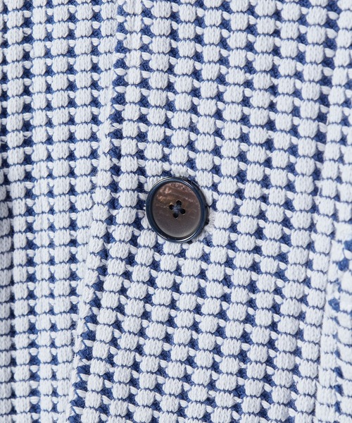 MEN'S BIGI(メンズビギ)の「オニワッフル 2Bライトジャケット(テーラードジャケット・メンズ・ブルー/ベージュ・01/02/03/04)」の18枚目の写真