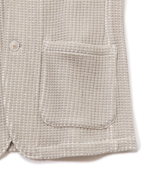 MEN'S BIGI(メンズビギ)の「オニワッフル 2Bライトジャケット(テーラードジャケット・メンズ・ブルー/ベージュ・01/02/03/04)」の12枚目の写真