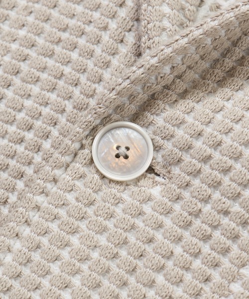 MEN'S BIGI(メンズビギ)の「オニワッフル 2Bライトジャケット(テーラードジャケット・メンズ・ブルー/ベージュ・01/02/03/04)」の11枚目の写真