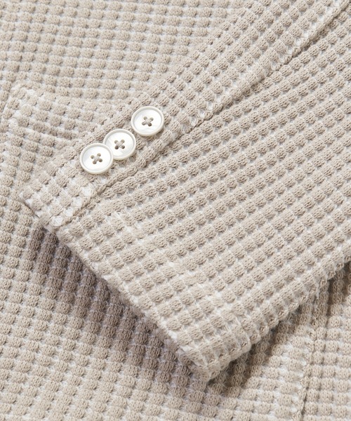 MEN'S BIGI(メンズビギ)の「オニワッフル 2Bライトジャケット(テーラードジャケット・メンズ・ブルー/ベージュ・01/02/03/04)」の13枚目の写真