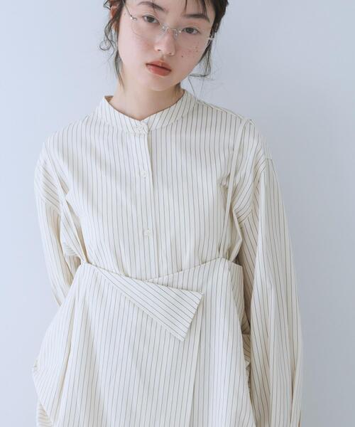 KBF（ケイビーエフ）の「スカートビスチェSETシャツ（シャツ/ブラウス・レディース・グレー系その他/ブルー系その他/ホワイト系その他・ONE）」の4枚目の写真