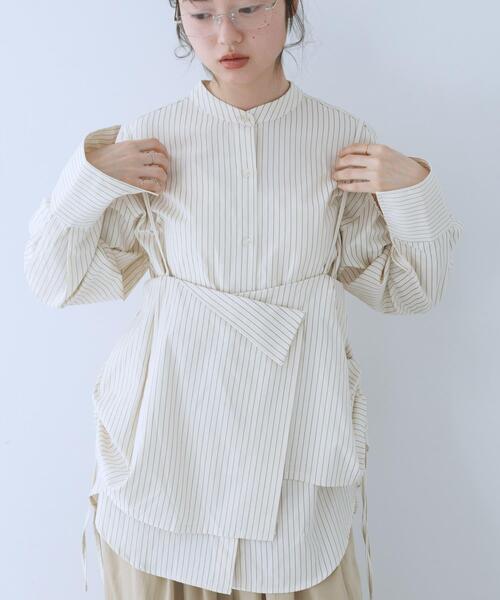 KBF（ケイビーエフ）の「スカートビスチェSETシャツ（シャツ/ブラウス・レディース・グレー系その他/ブルー系その他/ホワイト系その他・ONE）」の5枚目の写真