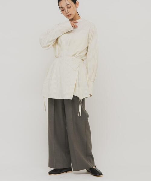 KBF（ケイビーエフ）の「スカートビスチェSETシャツ（シャツ/ブラウス・レディース・グレー系その他/ブルー系その他/ホワイト系その他・ONE）」の10枚目の写真