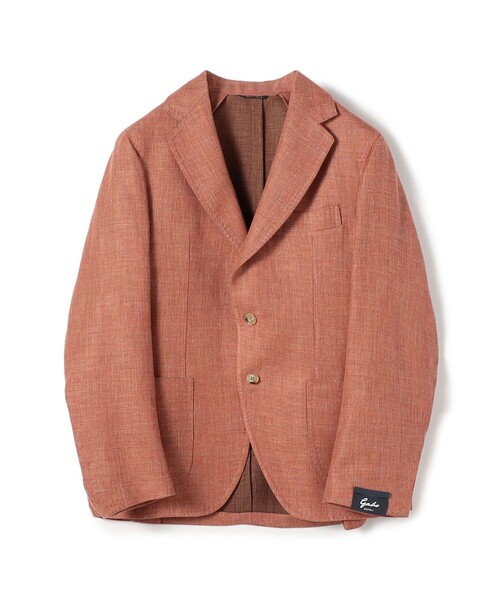 Gabo(ガボ)の「GABO リネンウール シングルブレステッド2Bジャケット(テーラードジャケット・メンズ・コーラルピンク・48/46)」の1枚目の写真