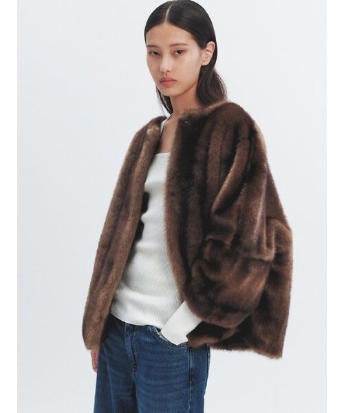 FURFUR チュールヤーンクロシェトップス ニット カーディガン ボレロ FURFUR チュールヤーンクロシェトップス ニット カーディガン ボレロの