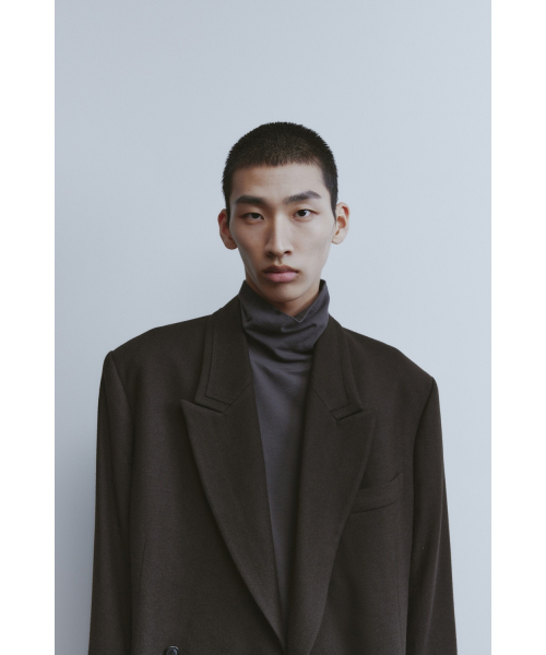 YOUTH(ユース)の「Oversized Double Breasted Jacket - Dark Brown(テーラードジャケット・レディース・その他・MEDIUM/LARGE/SMALL)」の10枚目の写真