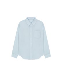 Sheer cotton shirt - blue