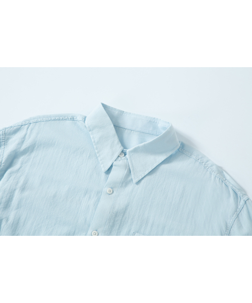 SALAD BAGUNI(サラダバグニ)の「Sheer cotton shirt - blue(シャツ/ブラウス・レディース・その他・FREE)」の3枚目の写真
