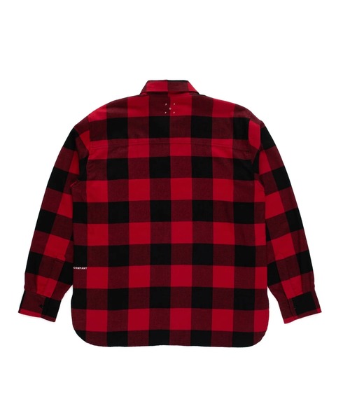 POP TRADING COMPANY(ポップトレーディングカンパニー)の「Pop Trading Company/ポップトレーディングカンパニー シャツ CHECKED BD SHIRT(シャツ/ブラウス・メンズ・レッド・L/M/S)」の4枚目の写真