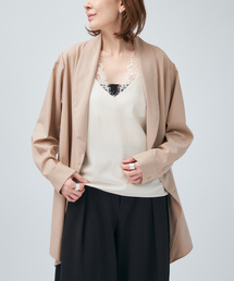 Room no.8（ルームエイト）の「Room no.8 BLACK ルームエイト ブラック ドレープジャケット BYRS-002-69587（その他アウター）」