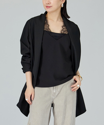 Room no.8（ルームエイト）の「Room no.8 BLACK ルームエイト ブラック ドレープジャケット BYRS-002-69587（その他アウター）」