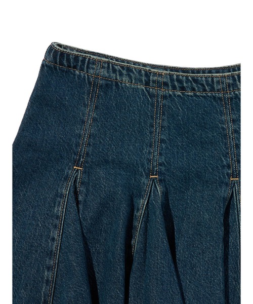 Levi's(リーバイス)の「Levi's/リーバイス ゴデットミニスカート(デニムスカート・レディース・ダークインディゴブルー・28inch/27inch/26inch/25inch/24inch/23inch)」の7枚目の写真