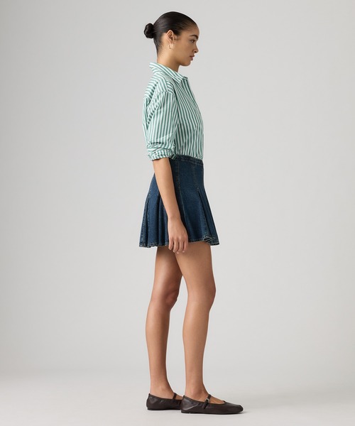 Levi's(リーバイス)の「Levi's/リーバイス ゴデットミニスカート(デニムスカート・レディース・ダークインディゴブルー・28inch/27inch/26inch/25inch/24inch/23inch)」の3枚目の写真