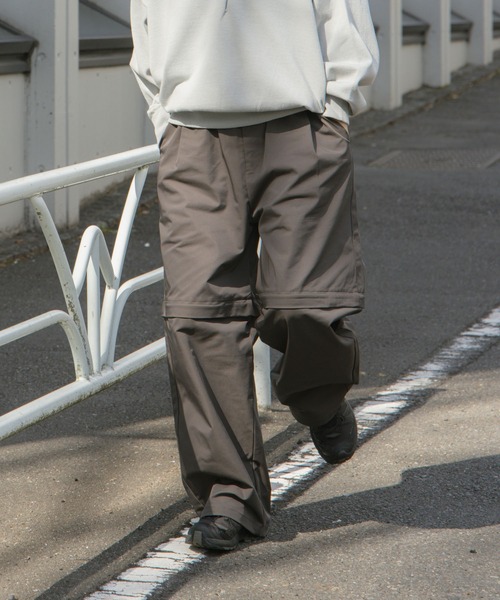 flaner（フラネ）の「Detachable 2way pants / デタッチャブル2wayパンツ（その他パンツ・レディース・グレー/ホワイト・MEDIUM/LARGE）」の9枚目の写真