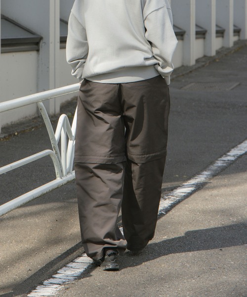 flaner（フラネ）の「Detachable 2way pants / デタッチャブル2wayパンツ（その他パンツ・レディース・グレー/ホワイト・MEDIUM/LARGE）」の10枚目の写真