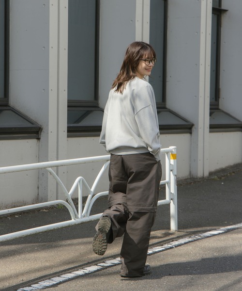 flaner（フラネ）の「Detachable 2way pants / デタッチャブル2wayパンツ（その他パンツ・レディース・グレー/ホワイト・MEDIUM/LARGE）」の11枚目の写真