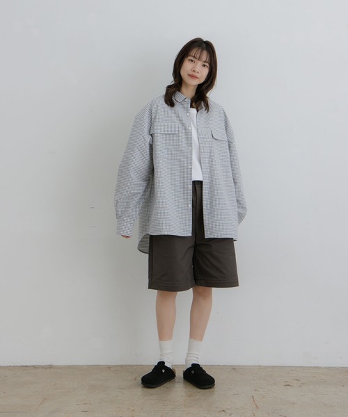 flaner（フラネ）の「Detachable 2way pants / デタッチャブル2wayパンツ（その他パンツ・レディース・グレー/ホワイト・MEDIUM/LARGE）」の13枚目の写真