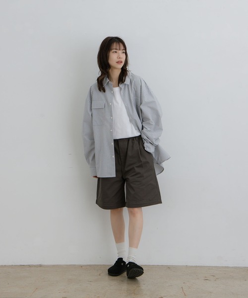 flaner（フラネ）の「Detachable 2way pants / デタッチャブル2wayパンツ（その他パンツ・レディース・グレー/ホワイト・MEDIUM/LARGE）」の15枚目の写真