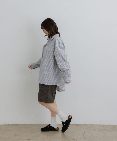 flaner（フラネ）の「Detachable 2way pants / デタッチャブル2wayパンツ（その他パンツ・レディース・グレー/ホワイト・MEDIUM/LARGE）」の18枚目の写真