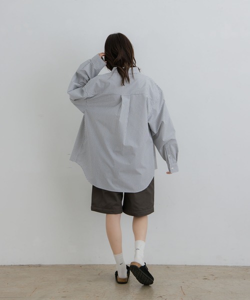 flaner（フラネ）の「Detachable 2way pants / デタッチャブル2wayパンツ（その他パンツ・レディース・グレー/ホワイト・MEDIUM/LARGE）」の21枚目の写真
