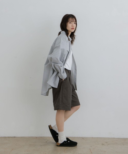 flaner（フラネ）の「Detachable 2way pants / デタッチャブル2wayパンツ（その他パンツ・レディース・グレー/ホワイト・MEDIUM/LARGE）」の22枚目の写真