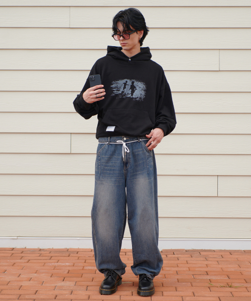 MIDSUN(ミッドサン)の「Oceans Hoodie-Black(パーカー・レディース・ブラック・M/L)」の2枚目の写真