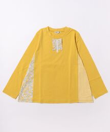 キッズのTシャツ/カットソー（イエロー/黄色系・花柄・ボタニカル柄