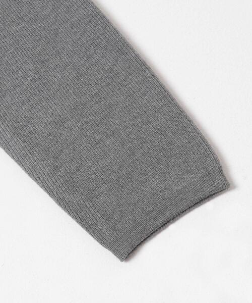 ITEMS URBANRESEARCH（アイテムズ アーバンリサーチ）の「ダブルフェイスVネックニット（ニット/セーター・レディース・グレー/アイボリー/グリーン系その他/ネイビー・FREE）」の12枚目の写真