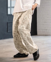 CAMBIO（カンビオ）の「mp14520- Floral Gobelin Wide Straight Pants ワイドストレートパンツ(CMP-261-011)（その他パンツ）」