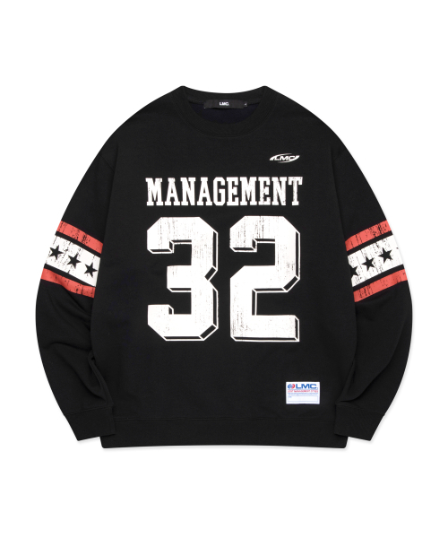 LMCの「STAR FOOTBALL SWEATSHIRT black(スウェット・レディース・その他・S/M/L/XL)」の1枚目の写真