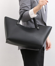 カシュカシュ cachecache / ポーチ付横長2ハンドルトート