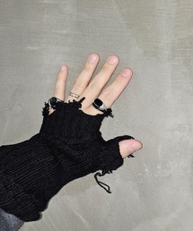 WESTBOY（ウエストボーイ）の「ユニセックス ブラック シルバー スクエアー オーバル カレッジリング WO25W16AC01（リング）」