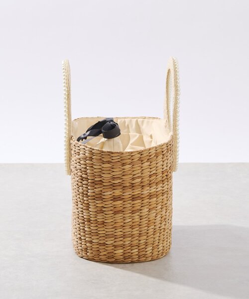 La boutique BonBon（ラブティックボンボン）の「パールハンドルバスケットL（かごバッグ・レディース・ベージュ・FREE）」の11枚目の写真