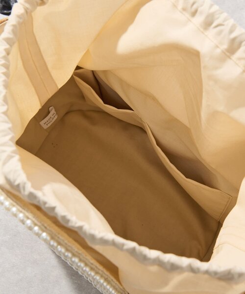 La boutique BonBon（ラブティックボンボン）の「パールハンドルバスケットL（かごバッグ・レディース・ベージュ・FREE）」の14枚目の写真