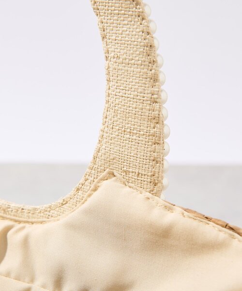 La boutique BonBon（ラブティックボンボン）の「パールハンドルバスケットL（かごバッグ・レディース・ベージュ・FREE）」の17枚目の写真