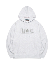 BLUR SERIF HOODIE light heather gray
