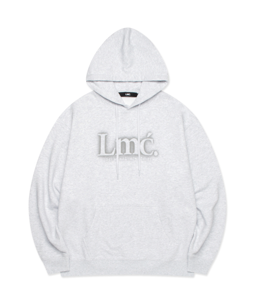 BLUR SERIF HOODIE светло‑меланжевый