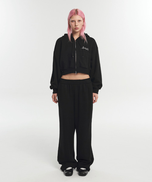 ITZAVIBE（イッザバイブ）の「BANDING LONG JOGGER PANTS - BLACK（スウェットパンツ・レディース・その他・ONE SIZE）」の2枚目の写真