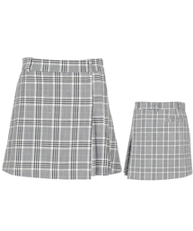 KIM YOUNG JOO GOLF（キムヨンジュゴルフ）の「春秋チェックプリーツキュロット2重ゴルフスカート DOSLSK20（スカート）」