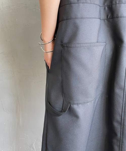 mizuiroind（ミズイロインド）の「[mizuiro ind/ミズイロインド] ペインターライクワンピース（ワンピース・レディース・ネイビー/ブラック・F）」の9枚目の写真