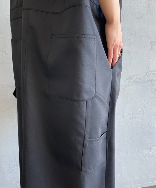 mizuiroind（ミズイロインド）の「[mizuiro ind/ミズイロインド] ペインターライクワンピース（ワンピース・レディース・ネイビー/ブラック・F）」の10枚目の写真