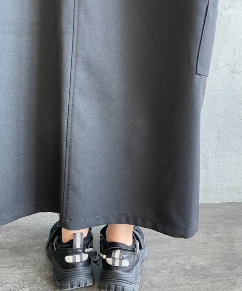 mizuiroind（ミズイロインド）の「[mizuiro ind/ミズイロインド] ペインターライクワンピース（ワンピース・レディース・ネイビー/ブラック・F）」の12枚目の写真