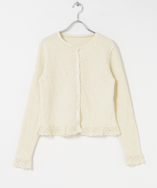 URBAN RESEARCH Sonny Label(アーバンリサーチサニーレーベル)の「レースシャーリングフリルカットソー(Tシャツ/カットソー・レディース・ブラック/ホワイト系その他・FREE)」の16枚目の写真