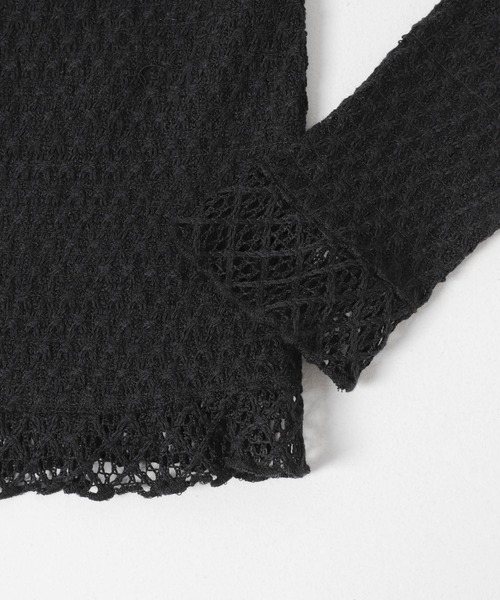 URBAN RESEARCH Sonny Label(アーバンリサーチサニーレーベル)の「レースシャーリングフリルカットソー(Tシャツ/カットソー・レディース・ブラック/ホワイト系その他・FREE)」の21枚目の写真
