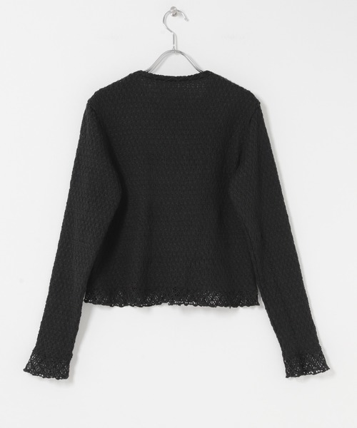 URBAN RESEARCH Sonny Label(アーバンリサーチサニーレーベル)の「レースシャーリングフリルカットソー(Tシャツ/カットソー・レディース・ブラック/ホワイト系その他・FREE)」の18枚目の写真