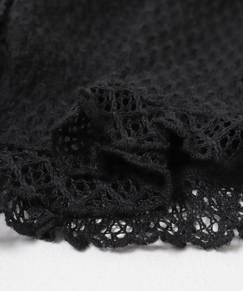 URBAN RESEARCH Sonny Label(アーバンリサーチサニーレーベル)の「レースシャーリングフリルカットソー(Tシャツ/カットソー・レディース・ブラック/ホワイト系その他・FREE)」の22枚目の写真